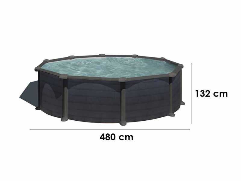 Gre Granada Round &Oslash;460 x 132 cm - Above-ground Steel Pool
