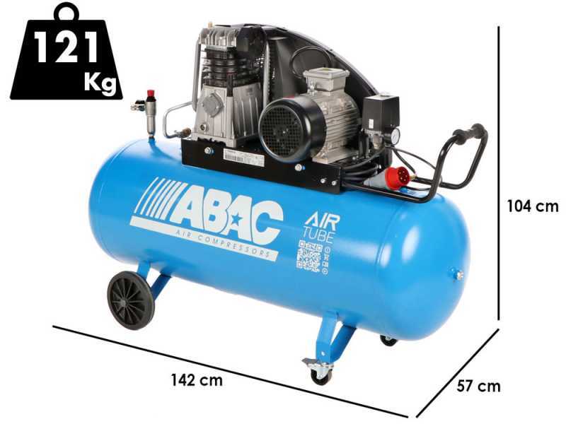 ABAC EXP A39B 200 CT3 - Three-phase electric belt driven air compressor - Motor 3 HP - 200 lt