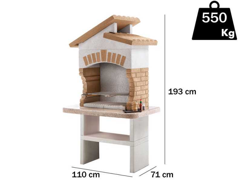 Palazzetti Tupai - Masonry wood and coal barbecue