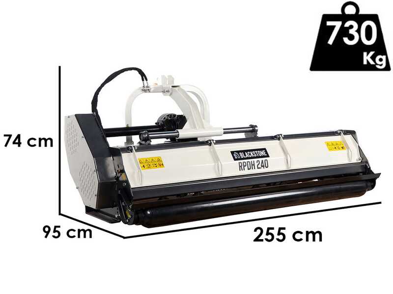 BlackStone RPDH 240 - Tractor-mounted Flail Mower - Heavy Series - Hydraulic Displacement
