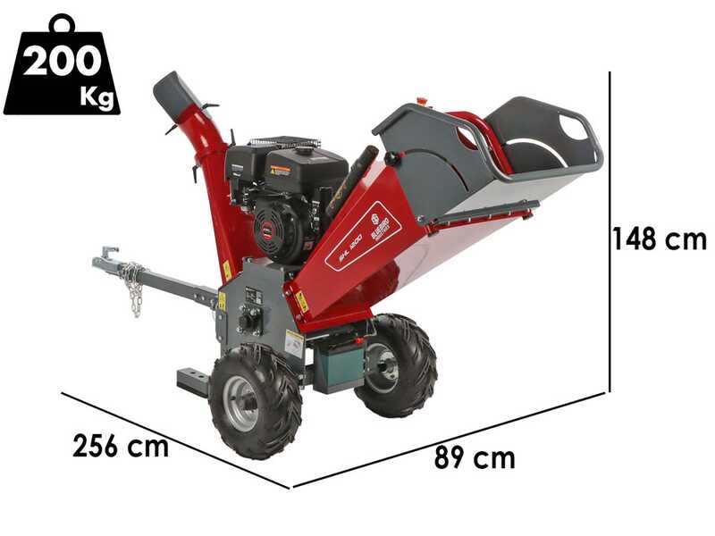Blue Bird SHL 1200 - Petrol shredder - Loncin G420F engine
