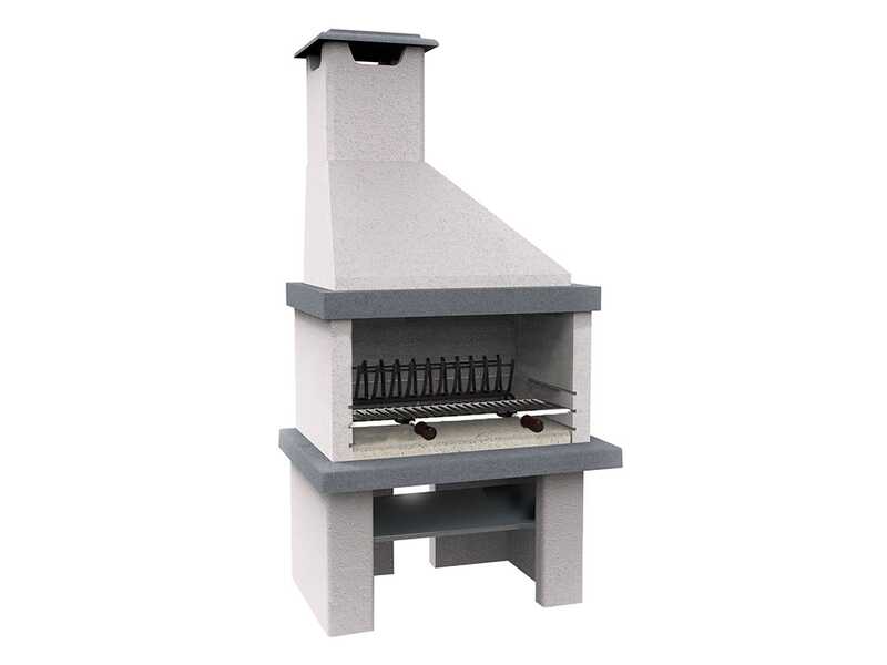 Edilmark Happy - Masonry barbecue with wood and charcoal - Backfire