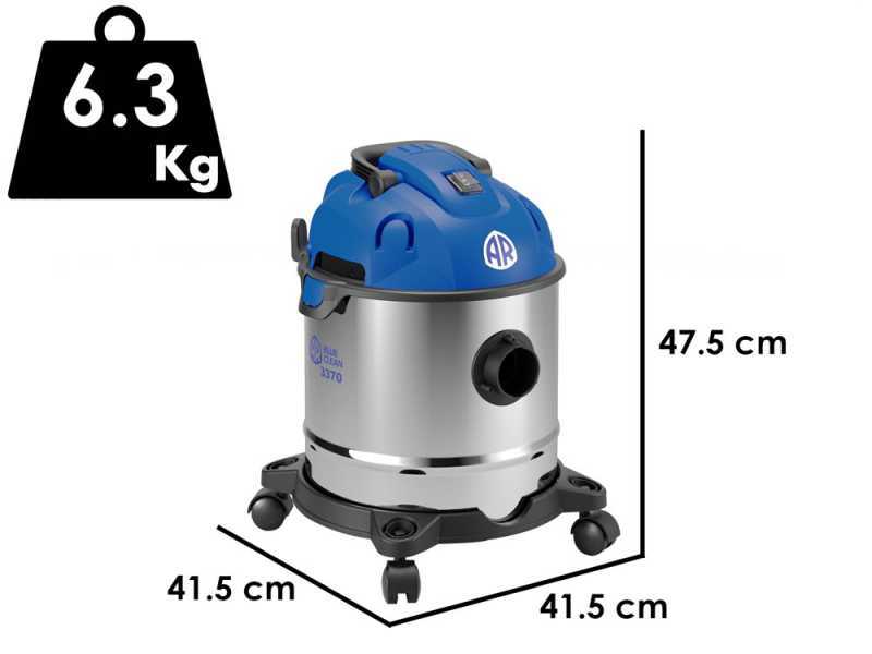 Annovi &amp; Reverberi AR3370 - Vacuum cleaner - Stainless steel drum 20 lt - 1400W