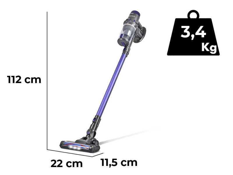G3 Ferrari Stardust 22V - Cordless rechargeable electric broom - Lithium-ion battery 22.2 V