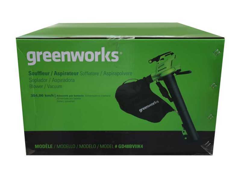 Greenworks GD48BVIIK4- Blower - Cordless vacuum 48V/4ah