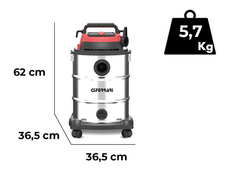 G3 Ferrari Fusto - Wet &amp; Dry Vacuum Cleaner - 30 L Drum