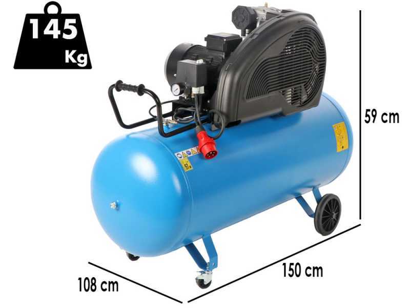 ABAC EXP A49B 270 CT5,5 - Three-phase belt driven electric air compressor - Motor 5.5 HP - 270 litres