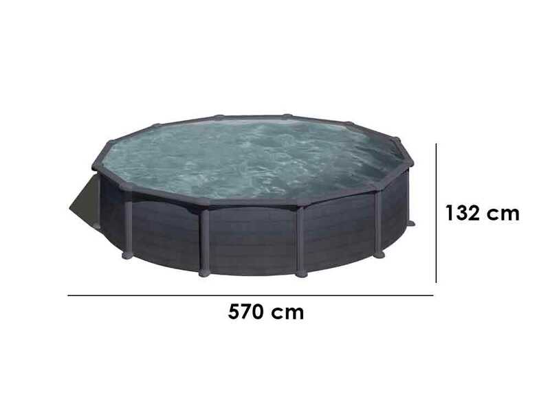 Gre Granada Round &Oslash;550 x 132 cm - Above-ground Steel Pool