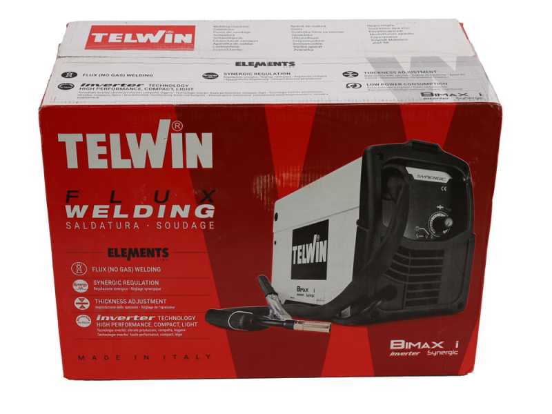 Telwin Bimax 140i Synergic - FLUX wire inverter welding machine (no GAS), direct current (DC)