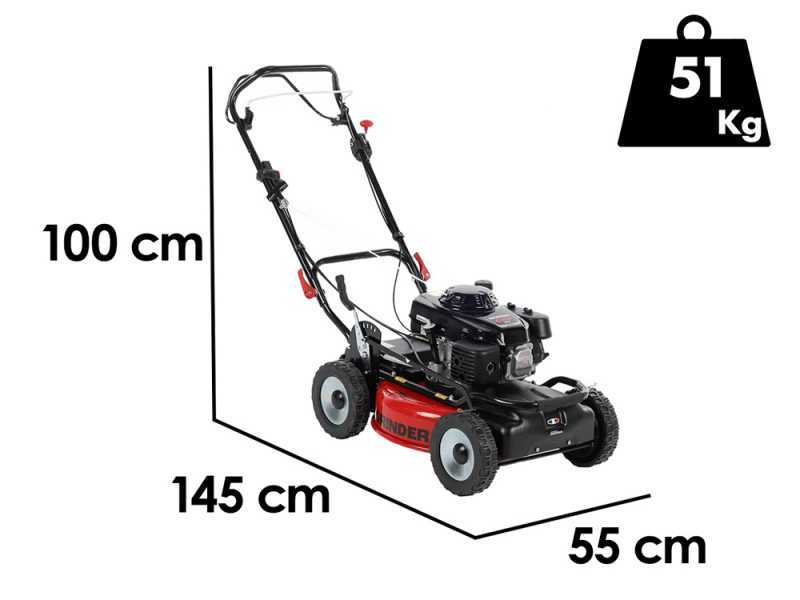 Marina Systems GRINDER 4x4 SH PRO - Trailed Petrol Lawn Mower - Honda GXV 160 Engine