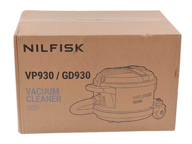 Nilfisk VP 930 Eco Pro Hepa Blue HF EU - Professional hoover - 15 l steel drum - 760W