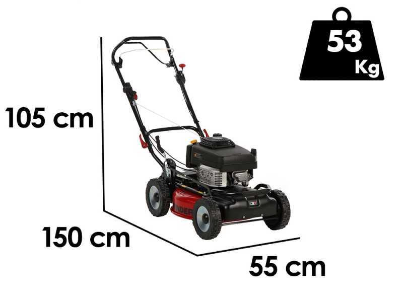 Marina Systems GRINDER 4X4 SKW - Trailed Petrol Lawn Mower - Kawasaki FJ180V Engine - 52 cm Cut
