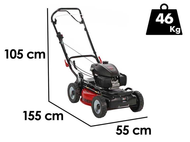 Marina Systems GRINDER 4X4 SH - Trailed Petrol Lawn Mower - Honda GCVx 200 Engine - 52 cm Cut