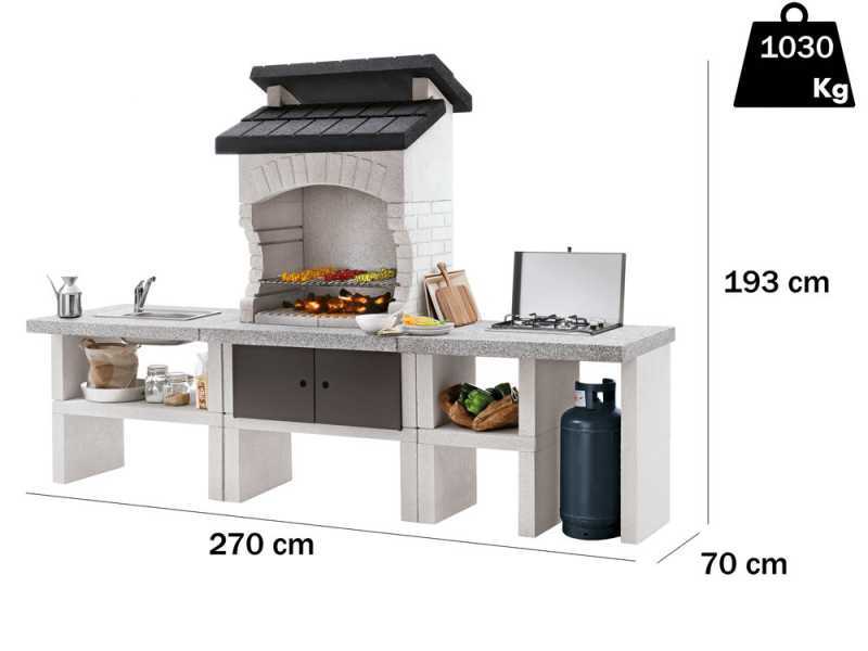 Palazzetti Bilbao 2 - Outdoor masonry kitchen