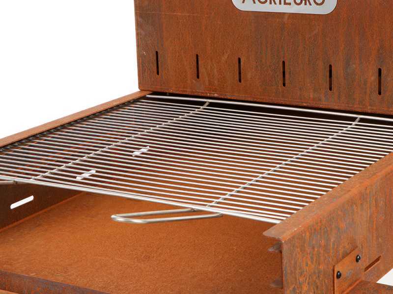 Top Line Super Flipper - Corten Wood and Coal Barbecue