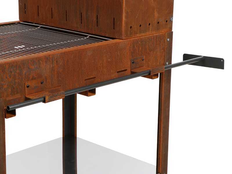 Top Line Super Flipper - Corten Wood and Coal Barbecue