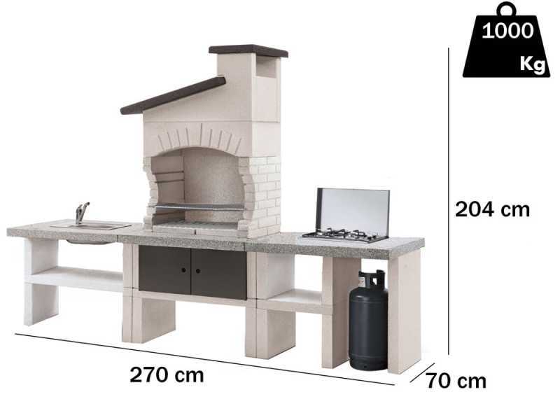 Palazzetti Guanaco 2 - Outdoor Masonry Kitchen