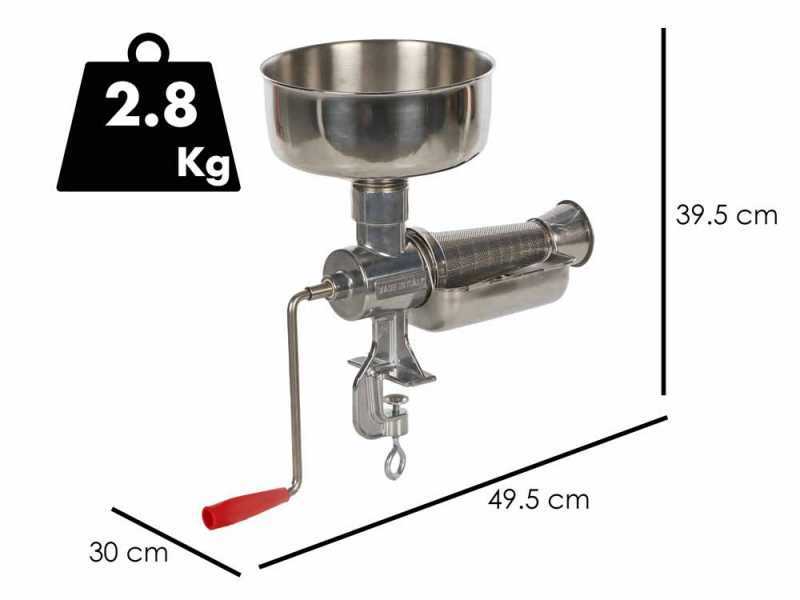 New O.M.R.A OM-2300-AL - Manual N5 Aluminium Tomato Press