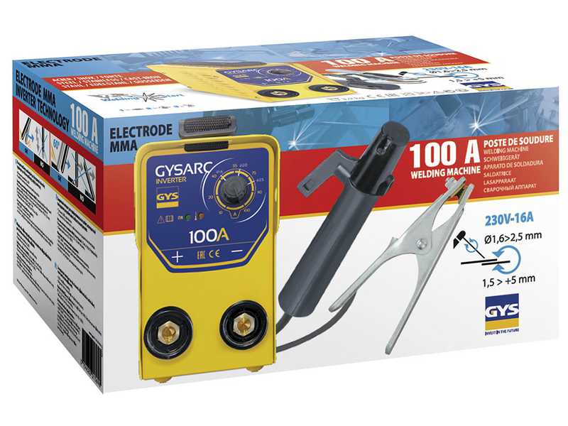 GYS GYSARC 100 - Inverter (MMA) welding machine - direct current (DC)