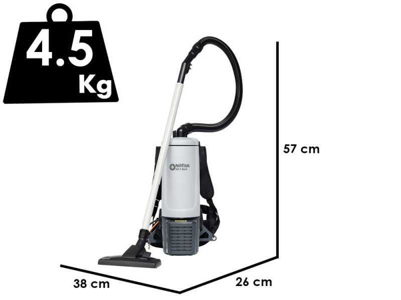 Nilfisk Gd5 Back Hepa Basic EU - Professional Backpack Vacuum Cleaner - 230V - 780W