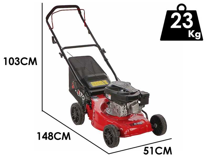Rato Multipower RMP41Q-V125 - Petrol Lawnmower - 127cc Rato Engine