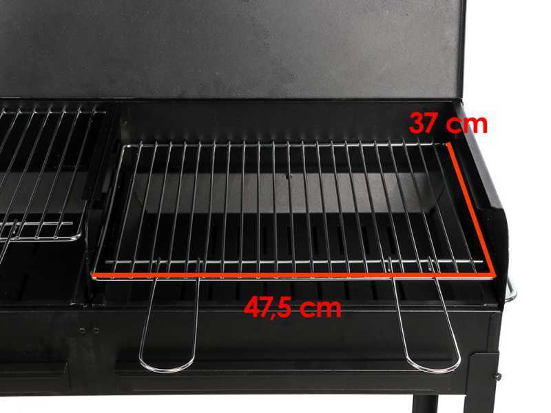 Seven Italy Polifemo Big - Handcrafted Iron Coal Barbecue - 2x 47,5x37 cm