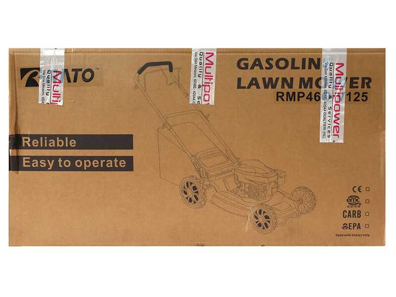 Rato Multipower RMP46Q-V125 - Petrol Lawnmower - 127cc Rato Engine