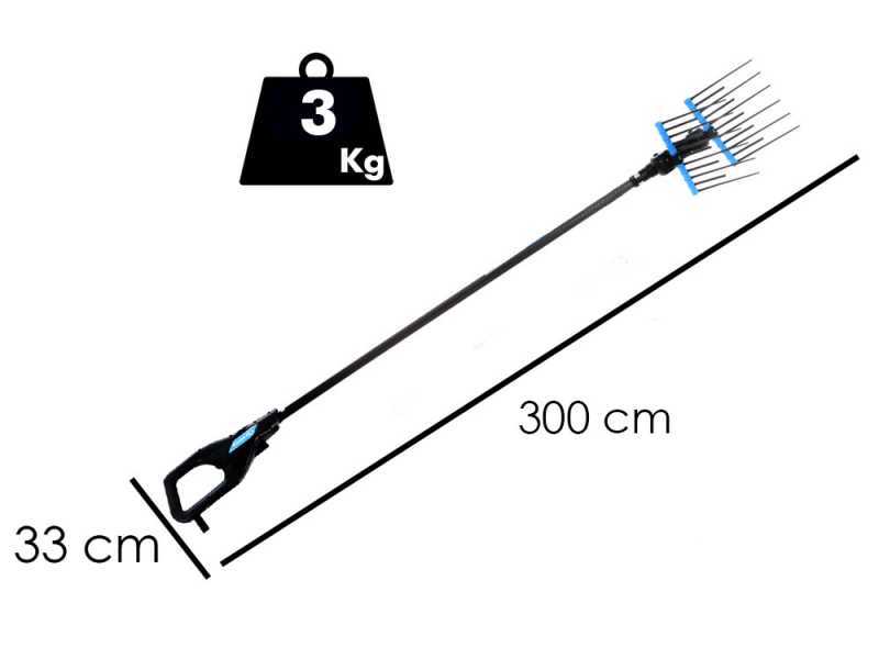 Campagnola Alice STAR 58 PLUS - 230 cm Carbon Pole - Electric Olive Harvester