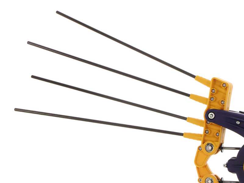 Lisam Avatar - Electric Battery-powered Olive Harvester - With 8 Carbon Prongs - 230-330 cm - Telescopic Pole