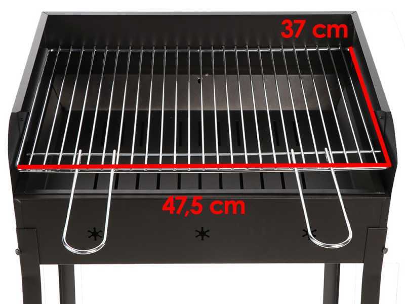 Mille Stella Eco Small - Handcrafted Iron Coal Barbecue - 47,5x37 cm