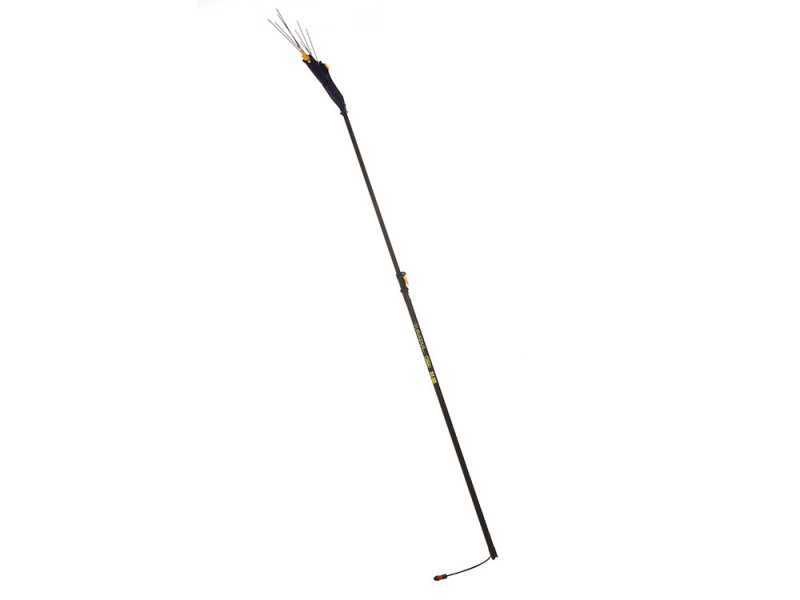 Lisam Avatar - Electric Battery-powered Olive Harvester - With 8 Carbon Prongs - Telescopic Pole