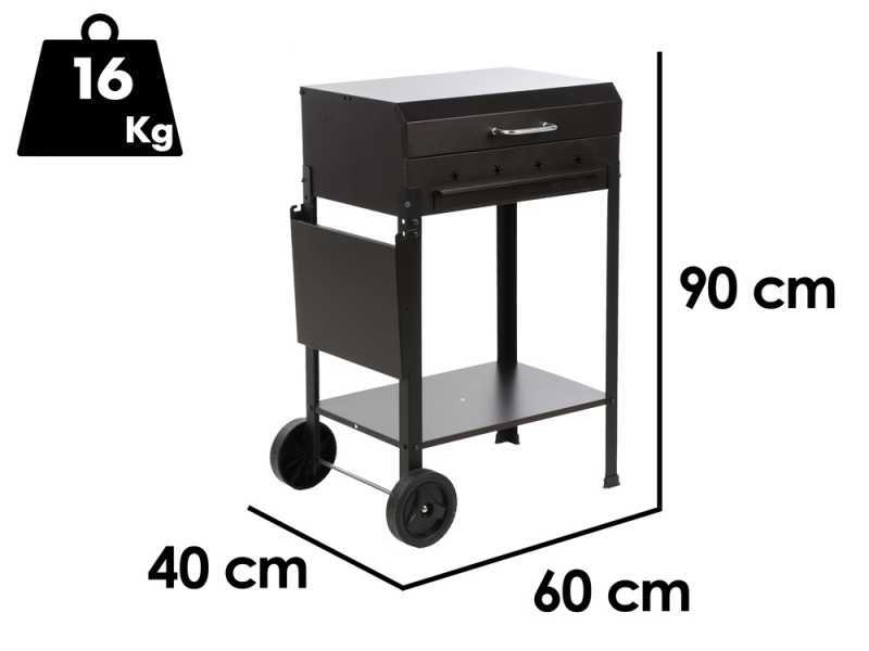 Seven Italy Stella Medium - Handcrafted Iron Coal Barbecue - 57,5x37 cm