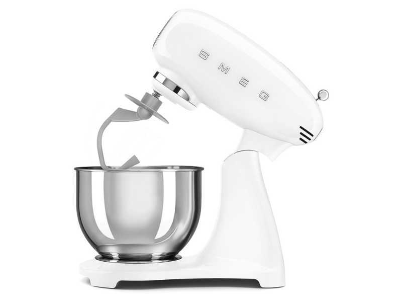 Smeg Full Colour White - Planetary Mixer - 4.8 L Stainless Steel Bowl