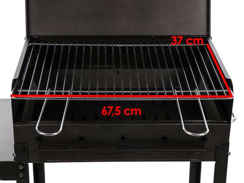 Mille Stella Large - Handcrafted Iron Coal Barbecue - 67,5x37 cm