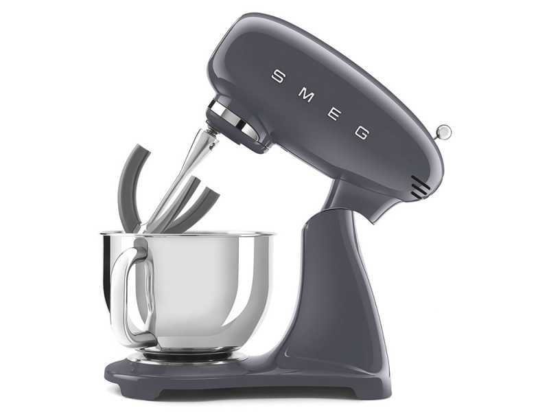 Smeg Full Colour Graphite - Planetary Mixer - 4.8 L Stainless Steel Bowl