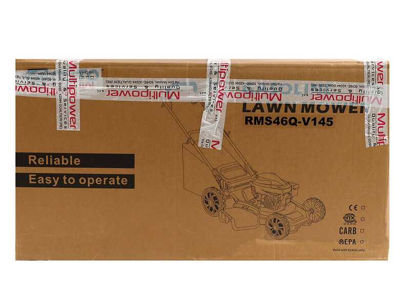 Rato Multipower RMS46Q-V145 - Trailed petrol lawn mower - 144cc Rato engine