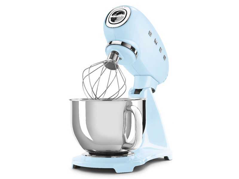 Smeg Full Colour Light Blue - Planetary Mixer - 4.8 L Stainless Steel Bowl