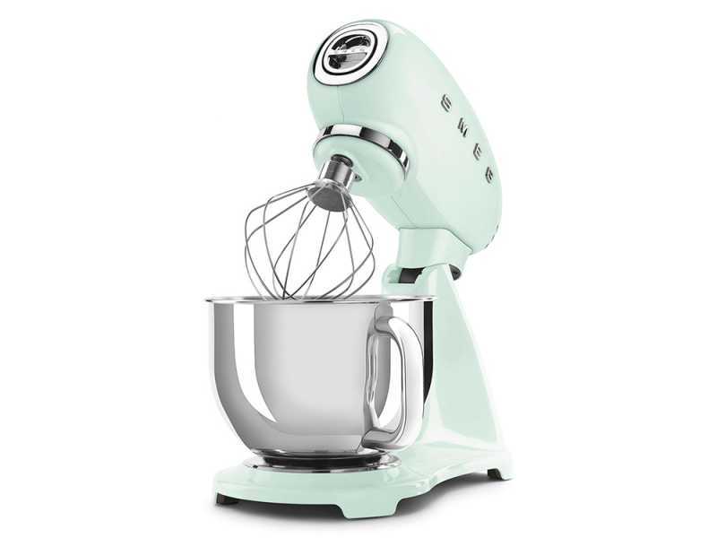 Smeg Full Color Pastel Green - Planetary Mixer - 4.8 litre stainless steel bowl