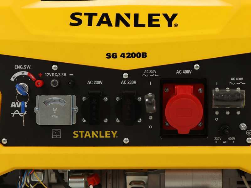 Stanley SG 4200B - Petrol Power Generator - AVR - 4.3 kW - DC 4.0 kW Three-phase