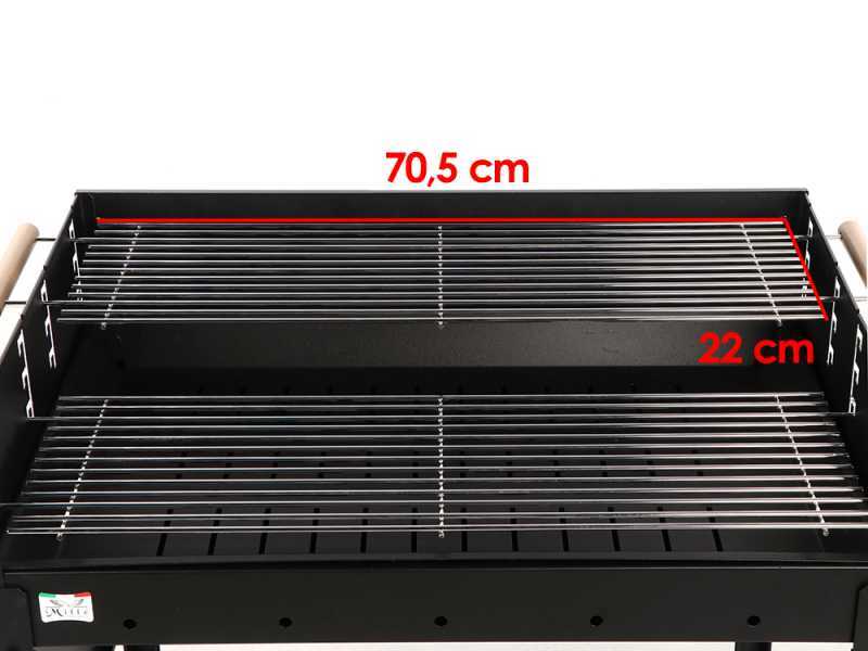 Seven Italy Calypso - Handcrafted Iron Coal Barbecue - 70,5x22cm