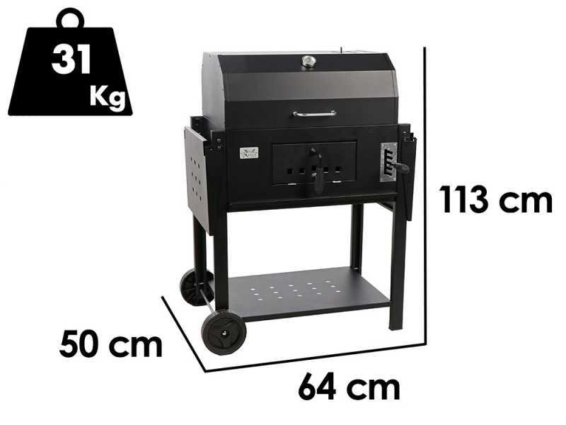Mille Teseo - Handcrafterd Iron Coal Barbecue - 60x43cm