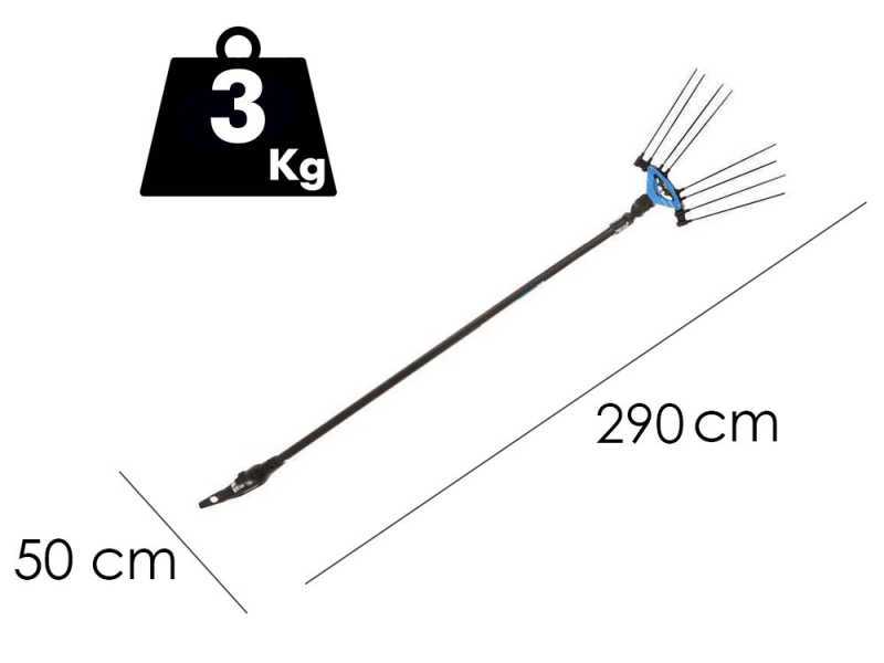 Campagnola Icarus V1 ECO Plug-in - 230 cm Carbon Pole - Electric Battery-powered Olive Harvester