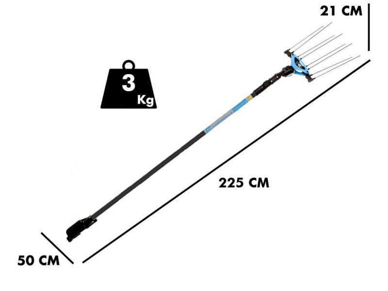Campagnola Icarus V1 ECO Plug-in - 185-270 cm Carbon Pole - Electric Battery-powered Olive Harvester