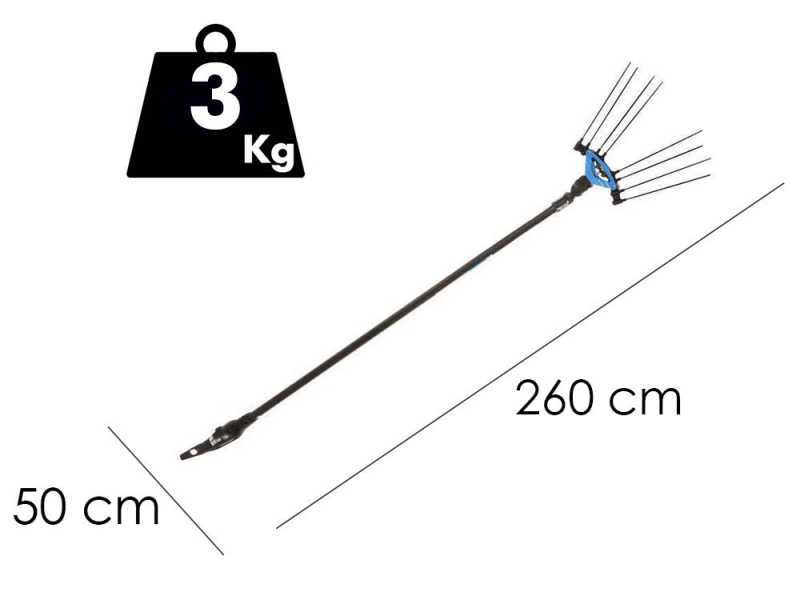 Campagnola Icarus V1 ECO Plug-in - 200 cm Carbon Pole - Electric Battery-powered Olive Harvester - 21V 5Ah
