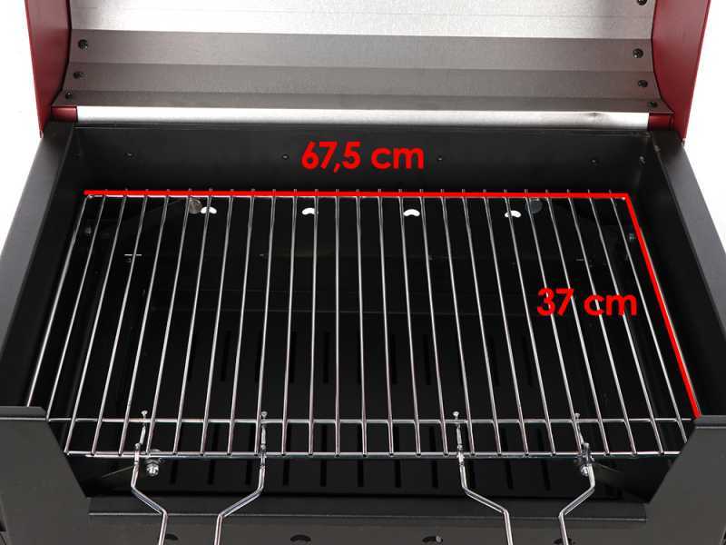 Seven Italy Eliseo Large - Handcrafted iron charcoal barbecue - 67,5x37cm
