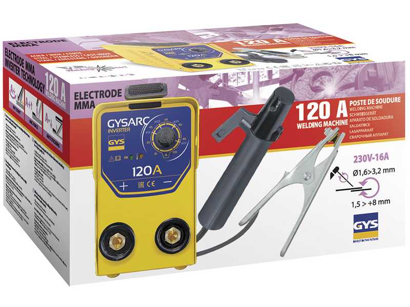 GYS GYSARC 120 - Inverter (MMA) welding machine - direct current (DC)