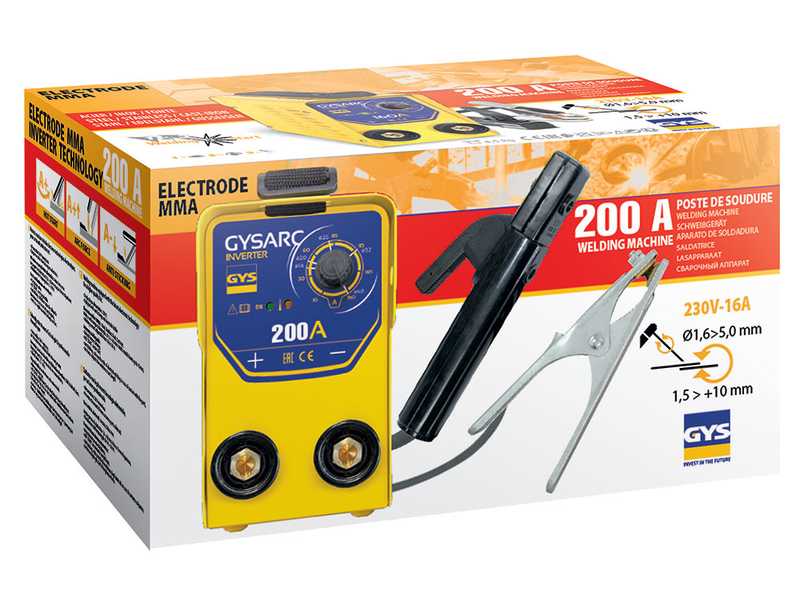 GYS GYSARC 200 - Inverter (MMA) welding machine - direct current (DC)