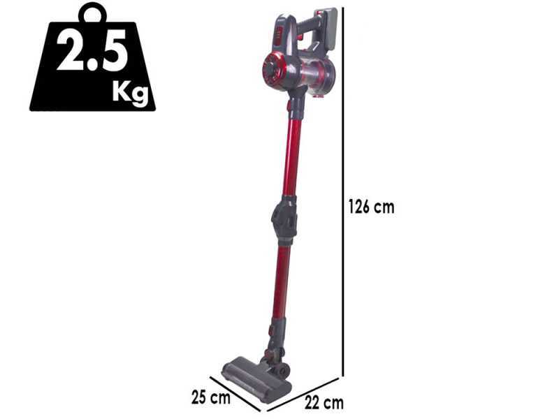 Beper P202ASP100 - Rechargeable electric broom - 2-in-1 - 22.2 V 2 Ah