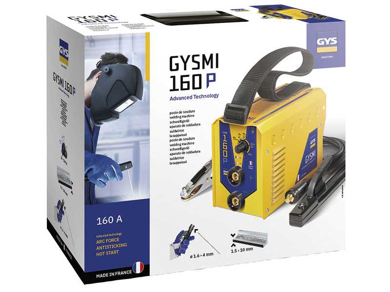 GYS GYSMI 160P - Inverter Welding Machine (MMA) - direct current (DC) - Mask