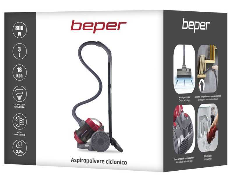 Beper P202ASP200 - Cyclonic canister hoover - 800W